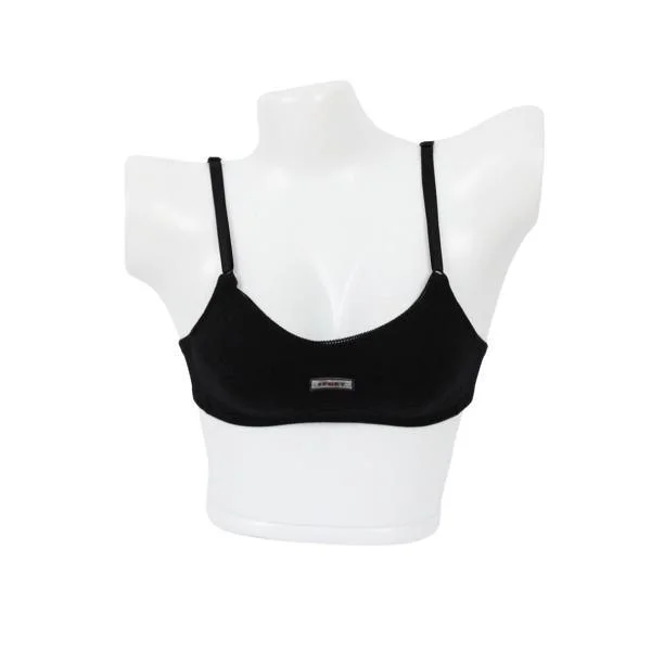 Thailand's Breathable Cotton Bra-Black