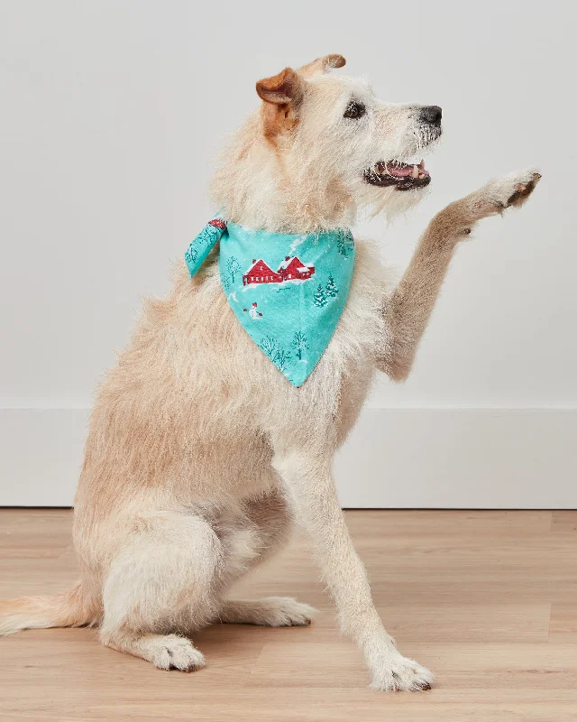 Winter Wonderland - Lightweight Flannel Pet Bandana - Snow Day