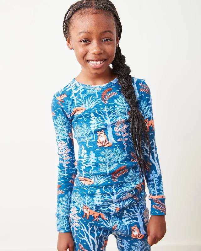 Fox & Folklore - Kids PJ Set - Indigo