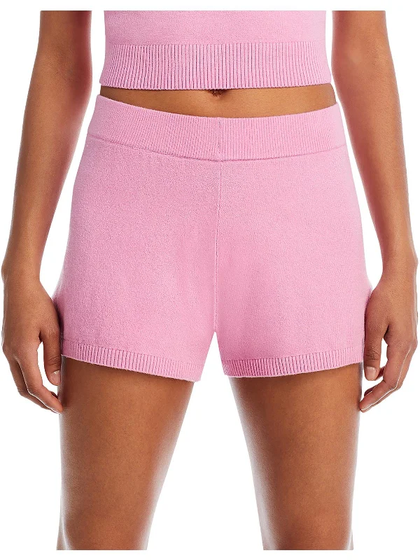 Womens Short Ribbed Trim Sleep Short